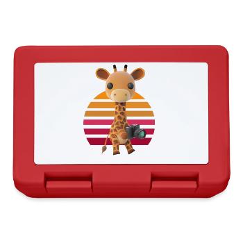 Photographing Safari Giraffe - Lunchbox - red - Front