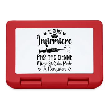 Nurse Humor - Nurse Gift - Lunchbox - red - Front