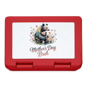 Fête Des Mères Bruh Mère Ours Maman - Boîte à goûter - rouge - Devant