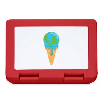 Melt ice earth - Lunchbox - red - Front