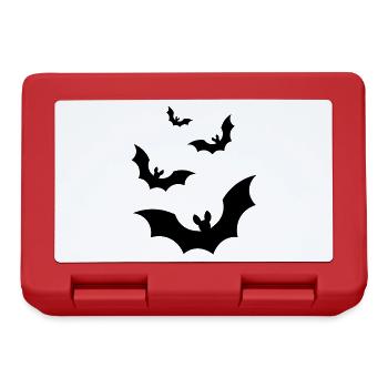 Bats halloween / bats halloween / gift - Lunchbox - red - Front