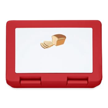 Brot schreiben Brot Toastbrot - Brotdose - Rot - Vorne