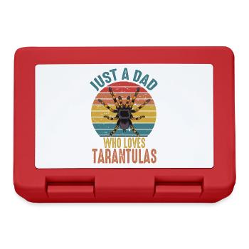 Juste un papa qui aime Tarantulas Retro Spider - Boîte à goûter - rouge - Devant