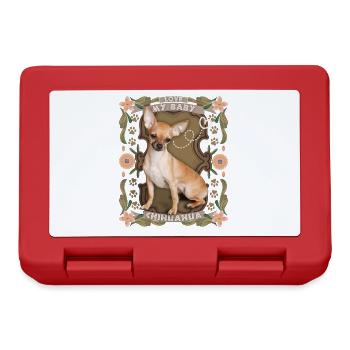 Chihuahua, funny saying, love love - Lunchbox - red - Front