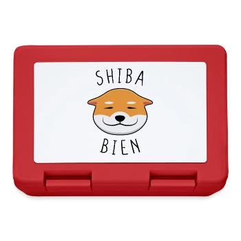 Shiba Bien Kawai, Chien Shiba-Inu au Grand Sourire - Boîte à goûter - rouge - Devant