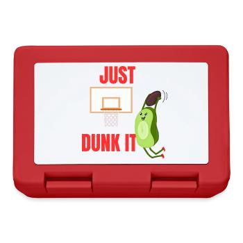 Just Dunk It Basketball Avocado - Lunchbox - red - Front