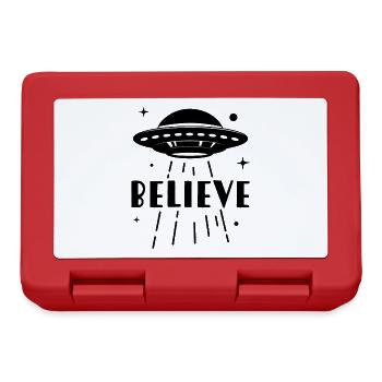 Believe UFO - Lunchbox - red - Front