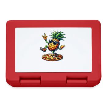 Pineapple Pizza Cool Sunglasses Summer - Lunchbox - red - Front