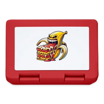Funny Banana Lasagna Italian - Lunchbox - red - Front