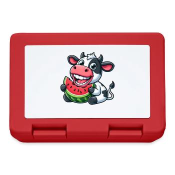 Funny Cow Bull Bull Watermelon Summer - Lunchbox - red - Front