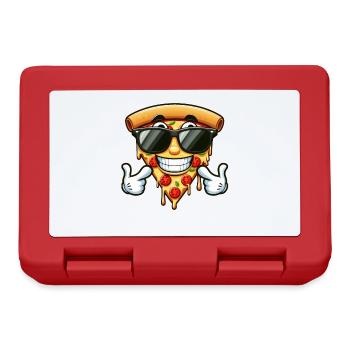 Cool Pizza Été Fast Food Lunettes de soleil - Boîte à goûter - rouge - Devant
