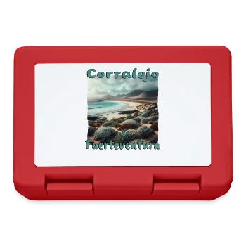 Corralejo Fuerteventura Beach Nature Cactus Summer - Lunchbox - red - Front