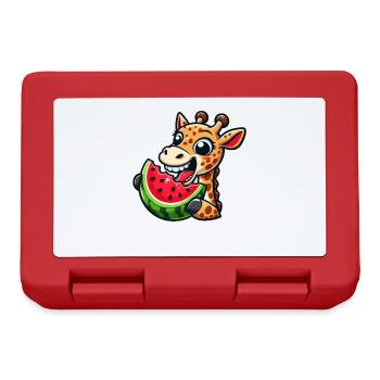 Girafe Cool Melon d’été Pastèque Bande dessinée - Boîte à goûter - rouge - Devant