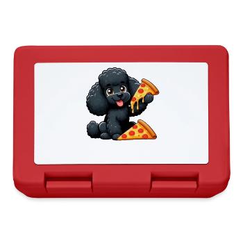 mignonne hyène se balançant terrain de jeu dessin animé - Boîte à goûter - rouge - Devant