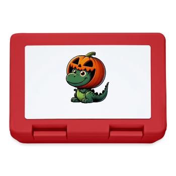 Halloween Dinosaur T-Rex Pumpkin Helmet - Lunchbox - red - Front
