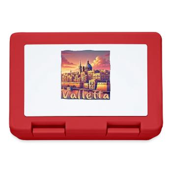 La Valette, Malte, coucher de soleil, ville de vacances - Boîte à goûter - rouge - Devant