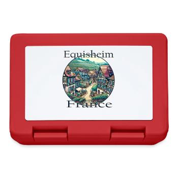 France, Eguisheim, Vieille ville, Montagnes, Paysage - Boîte à goûter - rouge - Devant
