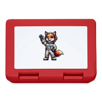 Astronaut Fox Space Cosmonaut Universe - Lunchbox - red - Front