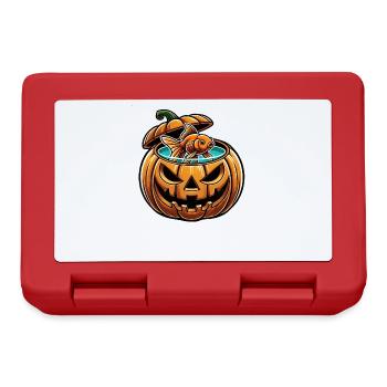 Halloween Fisch Goldfisch Süßwasserfisch Aquarium - Brotdose - Rot - Vorne