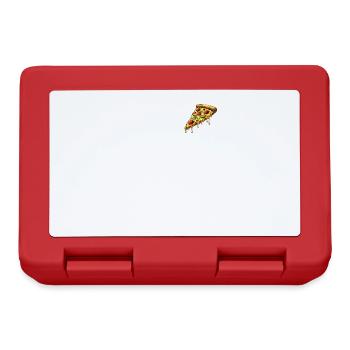 Pizza Cartoon Melting Cheese Funny Pocket - Lunchbox - red - Front