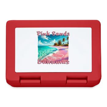 Pink Sands Beach Bahamas Tropical Sunset - Lunchbox - red - Front