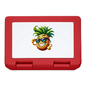 Pineapple Fruit Summer Cool Sunglasses - Lunchbox - red - Front