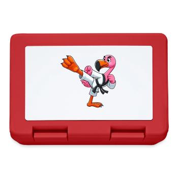 Flamingo Karate Black Belt Martial Arts - Lunchbox - red - Front