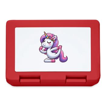 Licorne Yoga Méditation Méditation Autogène Train - Boîte à goûter - rouge - Devant