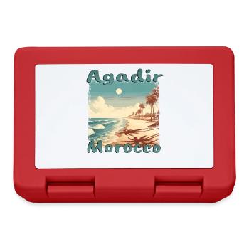 Agadir Morocco South Seas Mediterranean Holidays North Africa - Lunchbox - red - Front