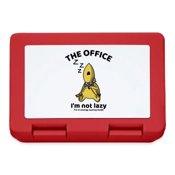 I'm not lazy,I'm in energy-saving mode The office - Brotdose - Rot - Vorne