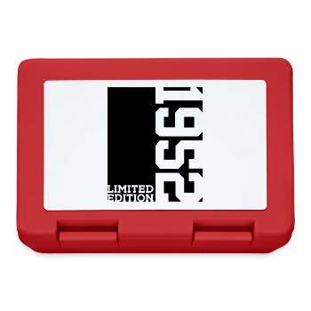 LIMITED EDITION 1952 74. GEBURTSTAG - Brotdose - Rot - Vorne