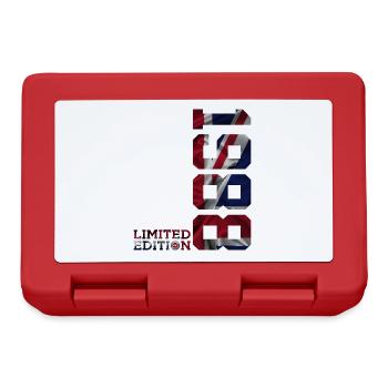 ÉDITION LIMITÉE ANGLETERRE 38E ANNIVERSAIRE 1988 UK - Boîte à goûter - rouge - Devant