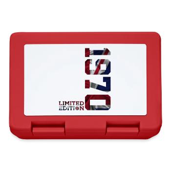 ÉDITION LIMITÉE ANGLETERRE 56E ANNIVERSAIRE 1970 AU ROYAUME-UNI - Boîte à goûter - rouge - Devant