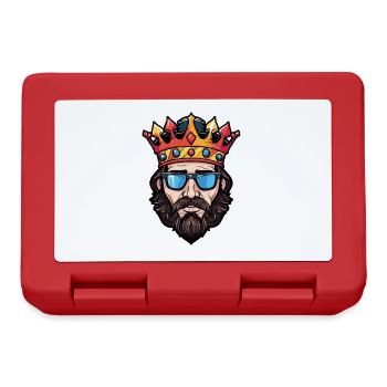 Tête de couronne royale Cool - Boîte à goûter - rouge - Devant