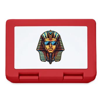 Pharao Totenkopf Cool - Brotdose - Rot - Vorne