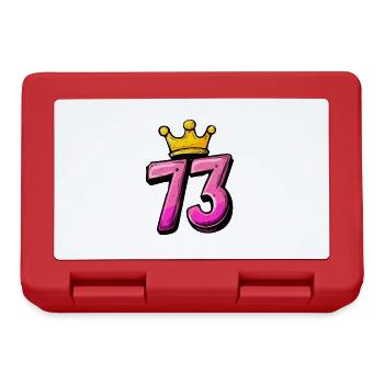 73 Numéro Jersey Couronne - Boîte à goûter - rouge - Devant