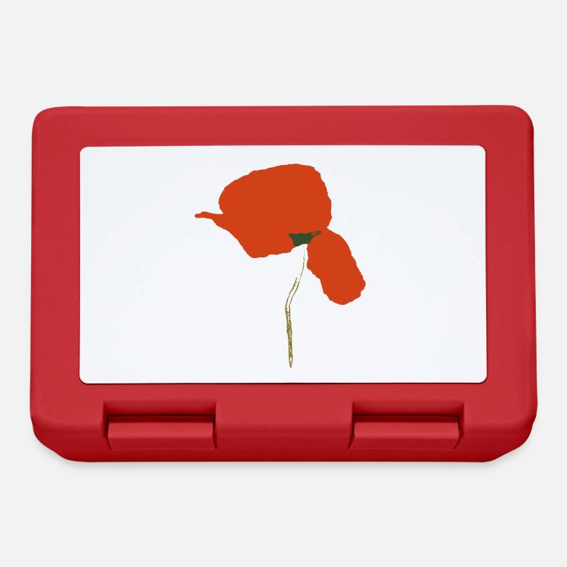 Klatschmohn - Brotdose - Rot