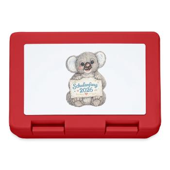 Koala Schulanfang 2026 - Brotdose - Rot - Vorne