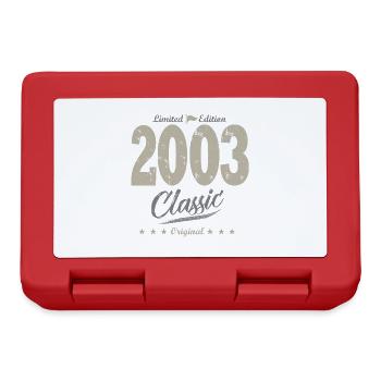 LIMITED EDITION 2003 cadeau anniversaire 20 ans - Boîte à goûter - rouge - Devant