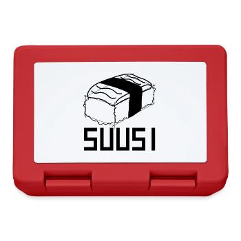 Suusi, das Sushi am Herzen - Brotdose - Rot - Vorne