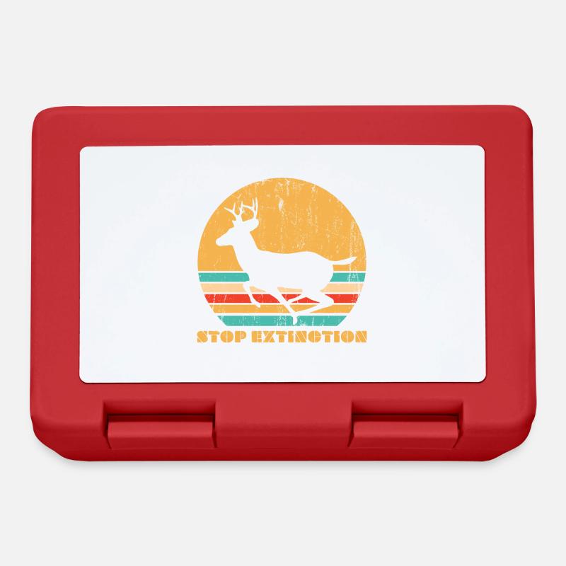 Stop Extinction Reindeer - Brotdose - Rot