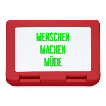 People make you tired - Funny saying - Lunchbox - red - Front