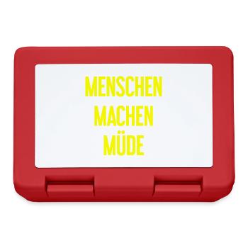 People make you tired - Funny saying - Lunchbox - red - Front
