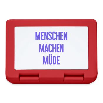 People make you tired - Funny saying - Lunchbox - red - Front