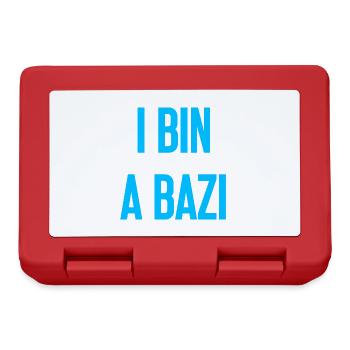 I am a Bazi – Bavarian saying with humor - Lunchbox - red - Front