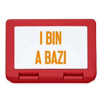 I am a Bazi – Bavarian saying with humor - Lunchbox - red - Front