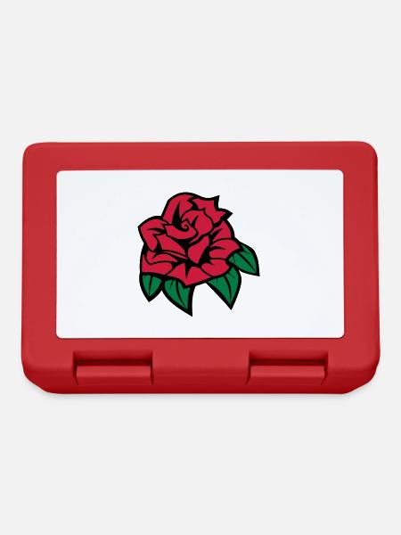 rose - Lunchbox - red