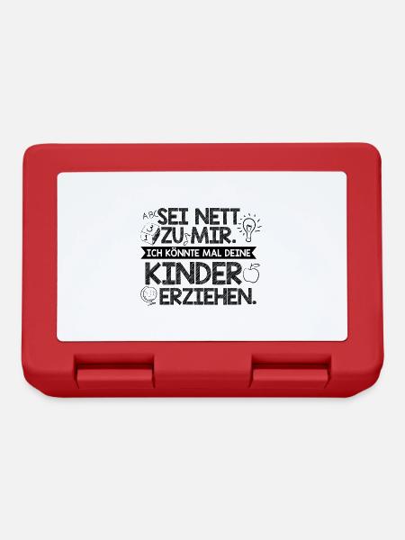 Erzieherin Erzieher | Ausbildung Beruf Geschenke - Brotdose - Rot