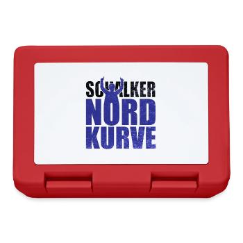 Schalke Nordkurve lettering gift idea - Lunchbox - red - Front