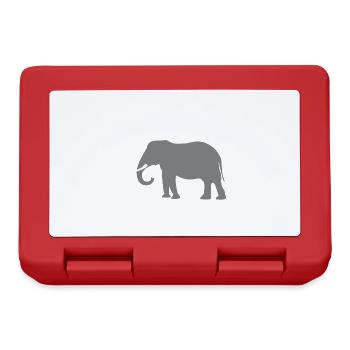 Elephant - Lunchbox - red - Front